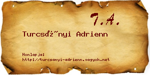 Turcsányi Adrienn névjegykártya